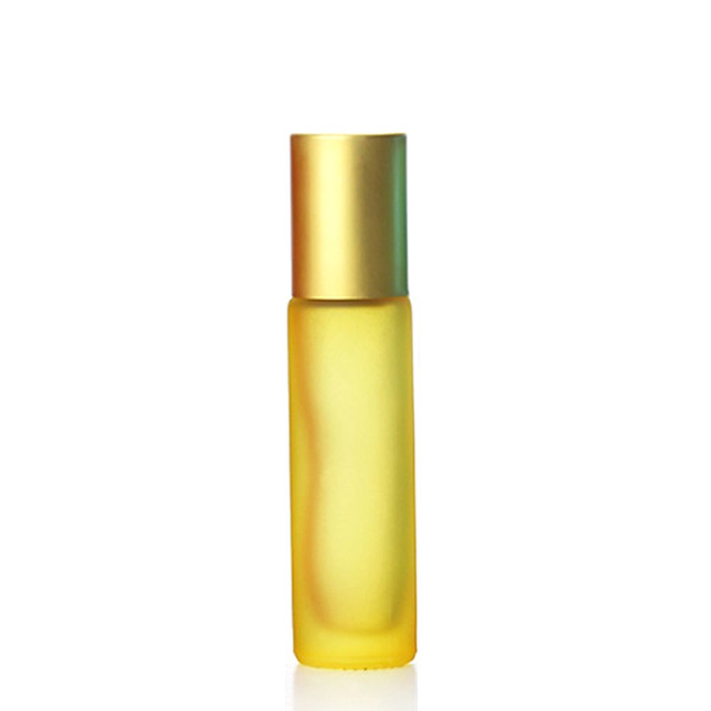 Многоразовый флакон Роликовый флакон Флакон роллер Флаконы для эфирных масел Флакон для духов 10ml жёлтый