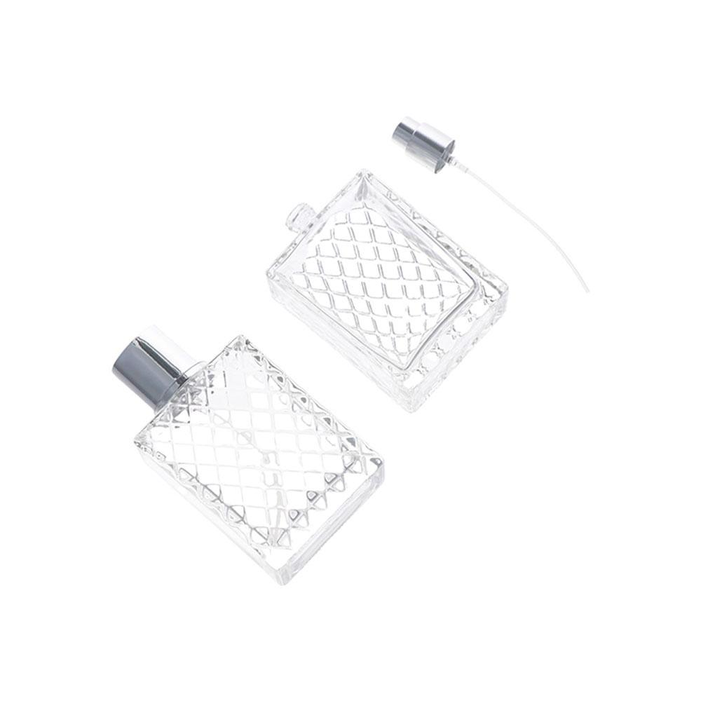 Дорожный отдельный флакон для многоразового использования стеклянный флакон для духов спрей-флакон квадратный плоский флакон